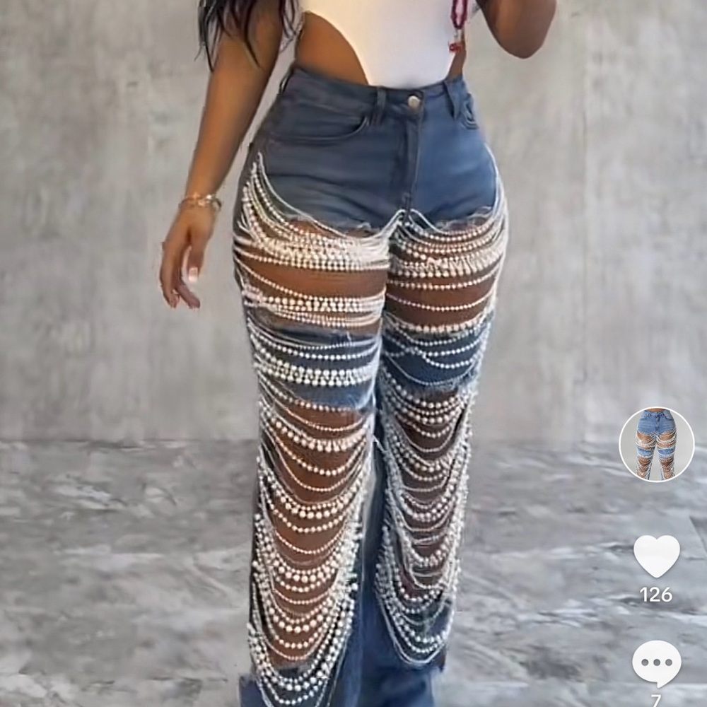 Bule jeans w Perls